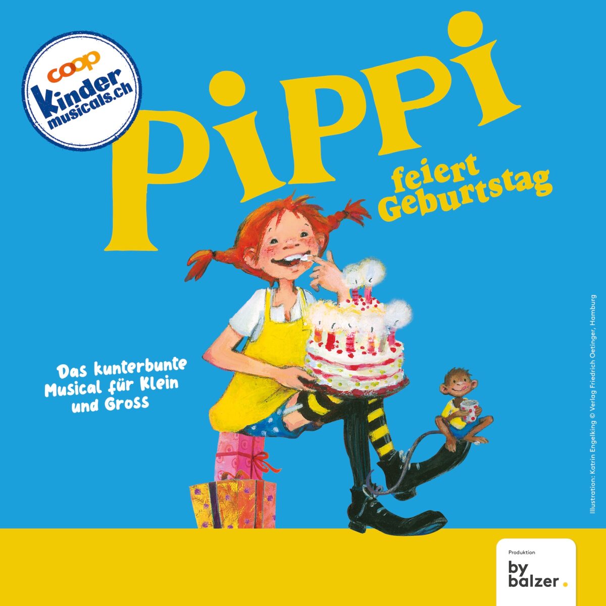 Pippi feiert Geburtstag, live in der Aegerihalle Unterägeri, Kultur Ägeri 2026